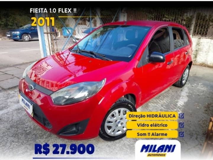 FORD - FIESTA - 2010/2011 - Vermelha - R$ 27.900,00
