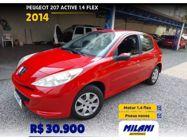 PEUGEOT - 207 - 2013/2014 - Vermelha - R$ 30.900,00