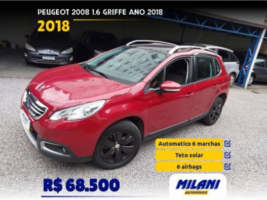 PEUGEOT - 2008 - 2017/2018 - Vermelha - R$ 68.500,00