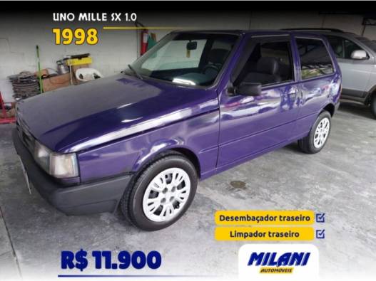 FIAT - UNO - 1997/1998 - Azul - R$ 11.900,00