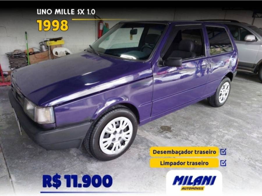FIAT - UNO - 1997/1998 - Azul - R$ 11.900,00