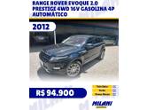 LAND ROVER - RANGE ROVER EVOQUE - 2012/2012 - Preta - R$ 94.900,00