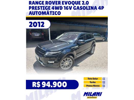 LAND ROVER - RANGE ROVER EVOQUE - 2012/2012 - Preta - R$ 94.900,00