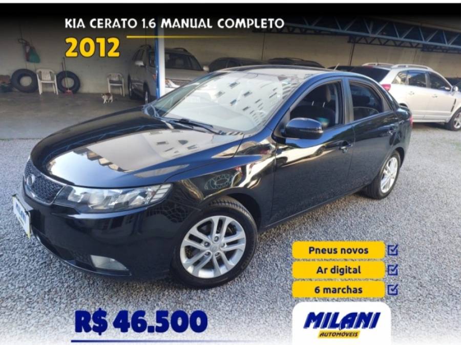 KIA MOTORS - CERATO - 2011/2012 - Preta - R$ 46.500,00