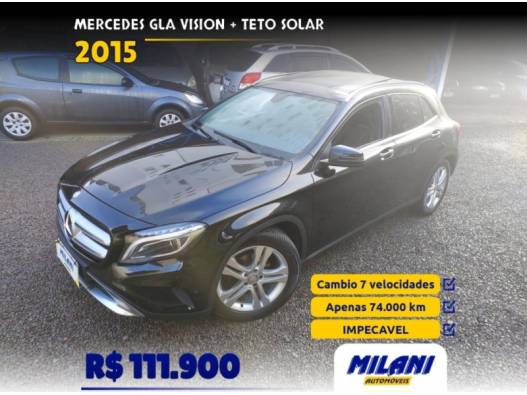MERCEDES-BENZ - GLA 200 - 2014/2015 - Preta - R$ 111.900,00