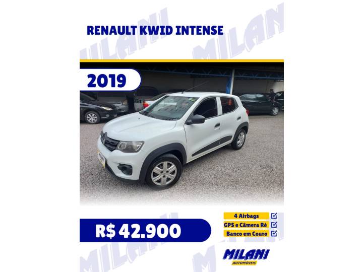 RENAULT - KWID - 2018/2019 - Branca - R$ 42.900,00