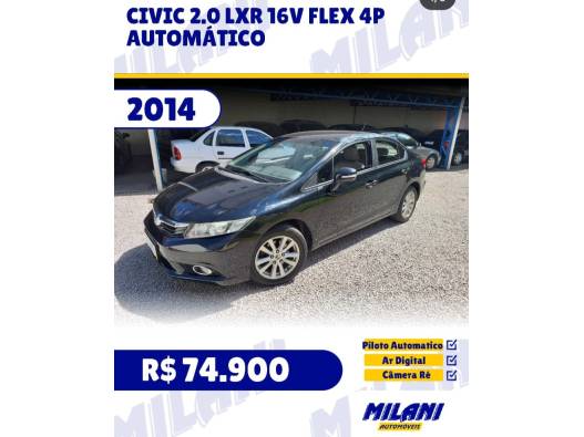 HONDA - CIVIC - 2013/2014 - Preta - R$ 74.900,00